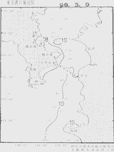 東京湾口海況図(1998/05/09)