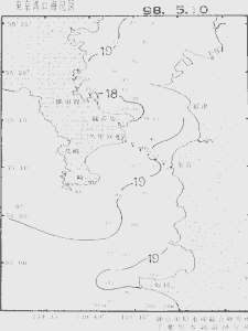 東京湾口海況図(1998/05/10)