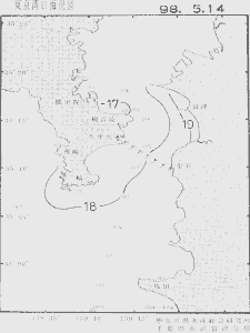 東京湾口海況図(1998/05/14)