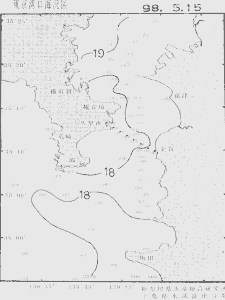 東京湾口海況図(1998/05/15)