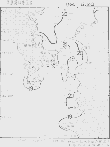 東京湾口海況図(1998/05/20)