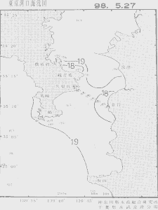 東京湾口海況図(1998/05/27)