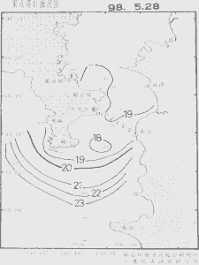 東京湾口海況図(1998/05/28)