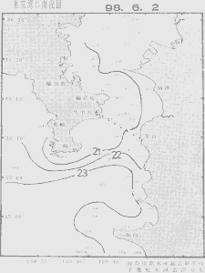 東京湾口海況図(1998/06/02)