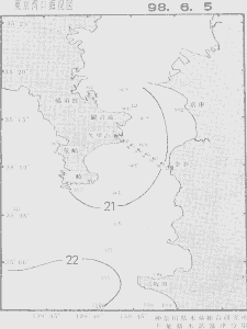 東京湾口海況図(1998/06/05)