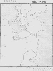 東京湾口海況図(1998/07/26)