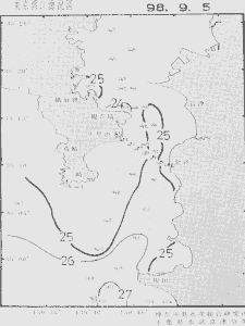 東京湾口海況図(1998/09/05)