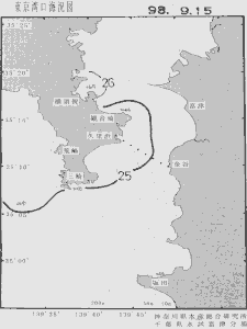 東京湾口海況図(1998/09/15)