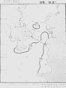 東京湾口海況図(1998/09/21)
