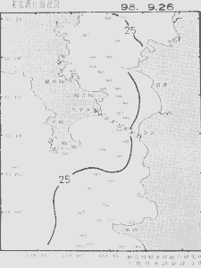 東京湾口海況図(1998/09/26)