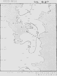 東京湾口海況図(1998/09/27)