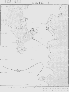 東京湾口海況図(1998/10/01)