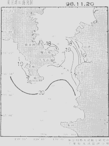 東京湾口海況図(1998/11/20)