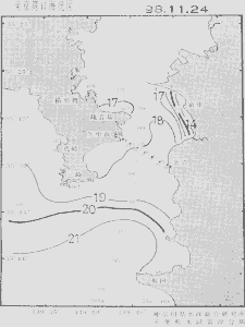 東京湾口海況図(1998/11/24)