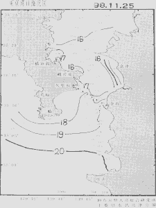 東京湾口海況図(1998/11/25)