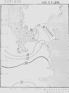 東京湾口海況図(1998/11/26)