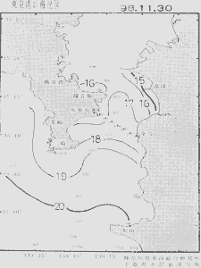 東京湾口海況図(1998/11/30)