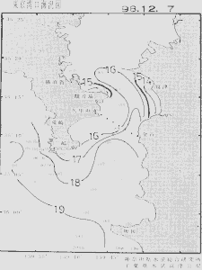 東京湾口海況図(1998/12/07)