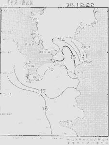 東京湾口海況図(1998/12/22)