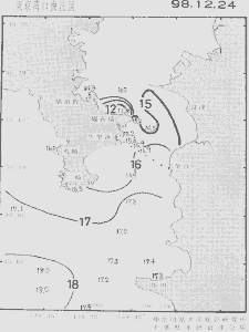 東京湾口海況図(1998/12/24)