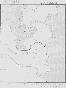 東京湾口海況図(1998/12/30)