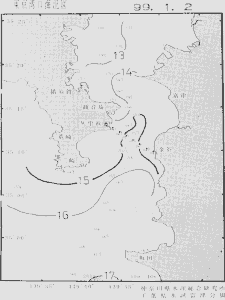 東京湾口海況図(1999/01/02)