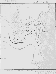 東京湾口海況図(1999/01/05)