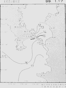 東京湾口海況図(1999/01/17)