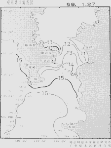 東京湾口海況図(1999/01/27)