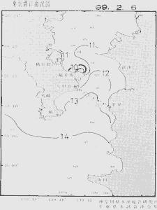 東京湾口海況図(1999/02/06)