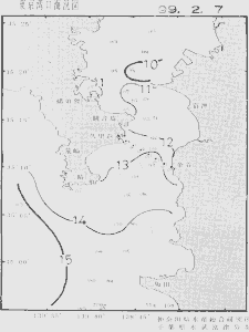 東京湾口海況図(1999/02/07)