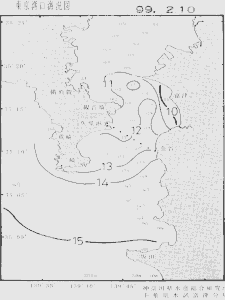 東京湾口海況図(1999/02/10)