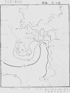 東京湾口海況図(1999/02/18)