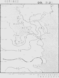東京湾口海況図(1999/02/21)