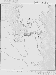東京湾口海況図(1999/02/26)