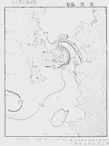 東京湾口海況図(1999/03/05)