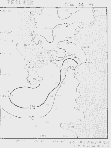 東京湾口海況図(1999/03/06)