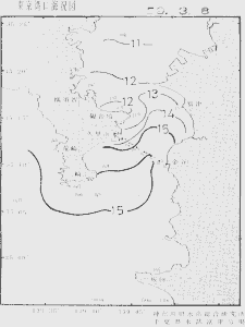 東京湾口海況図(1999/03/08)