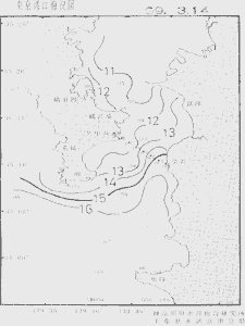 東京湾口海況図(1999/03/14)