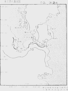 東京湾口海況図(1999/03/24)