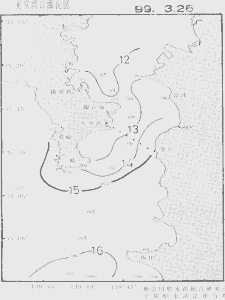 東京湾口海況図(1999/03/26)