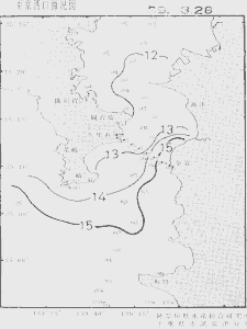 東京湾口海況図(1999/03/28)