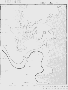 東京湾口海況図(1999/04/01)