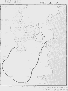 東京湾口海況図(1999/04/02)
