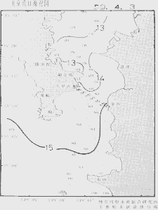 東京湾口海況図(1999/04/03)