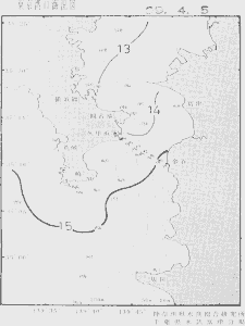 東京湾口海況図(1999/04/05)