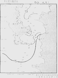 東京湾口海況図(1999/04/11)