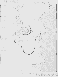 東京湾口海況図(1999/04/17)