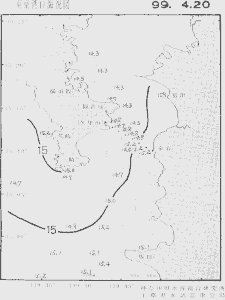 東京湾口海況図(1999/04/20)