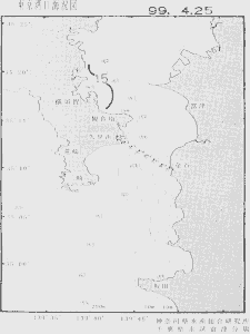 東京湾口海況図(1999/04/25)